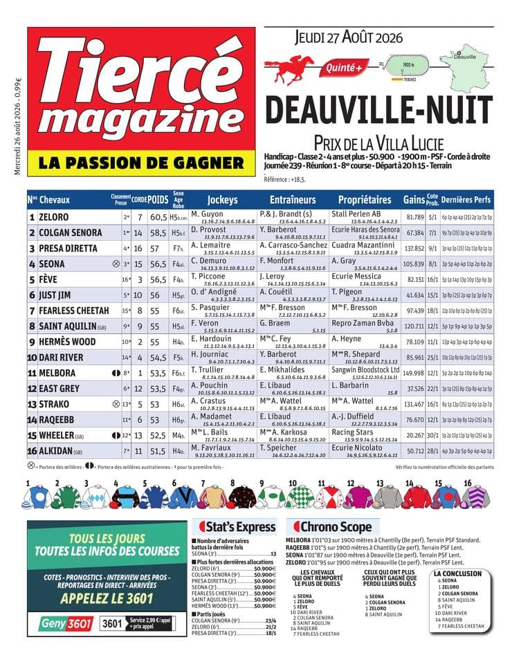 Couverture de l'édition du Mercredi 26 août 2026
